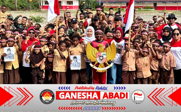Kegiatan Peringati Hari Lahir Pancasila, Membuat Tawa dan Senyum Kebahagiaan Anak-Anak Papua Kembali Pecah