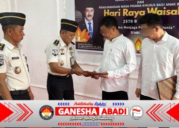 Bentuk Apresiasi atas Perubahan Perilaku, Puluhan Warga Binaan Kalimantan Tengah Terima Remisi Waisak