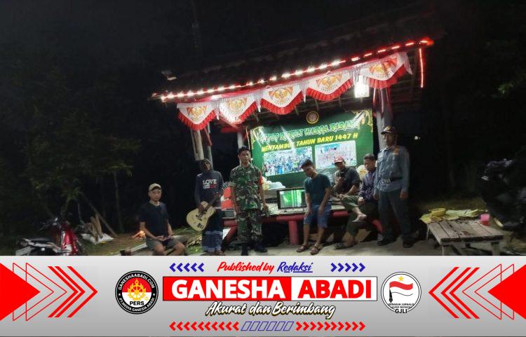 Cegah Gangguan Kamtibmas Babinsa Laksanakan Patroli Malam