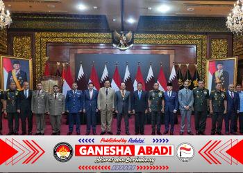 Panglima TNI Dampingi Menhan RI Terima Kunjungan Wakil Perdana Menteri sekaligus Menteri Negara Urusan Pertahanan Qatar