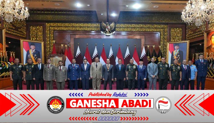 Panglima TNI Dampingi Menhan RI Terima Kunjungan Wakil Perdana Menteri sekaligus Menteri Negara Urusan Pertahanan Qatar