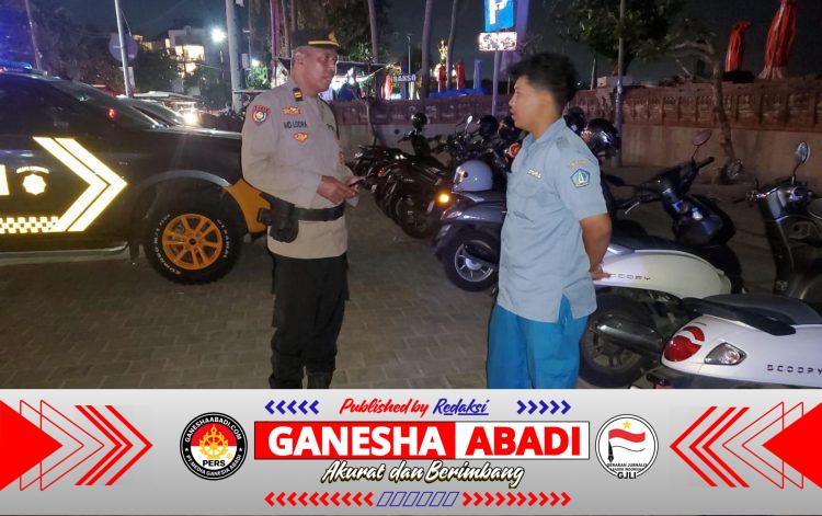 Patroli Malam Polsek Kuta Sasar Kawasan Wisata, Antisipasi Kejahatan Jalanan dan Kunci Nyantol