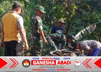 Duka Warga Adalah Duka Kami, Sinergi Babinsa dan Bhabinkamtibmas Bantu Korban Rumah Roboh