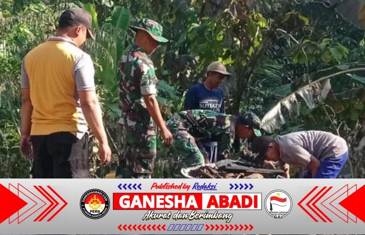 Duka Warga Adalah Duka Kami, Sinergi Babinsa dan Bhabinkamtibmas Bantu Korban Rumah Roboh