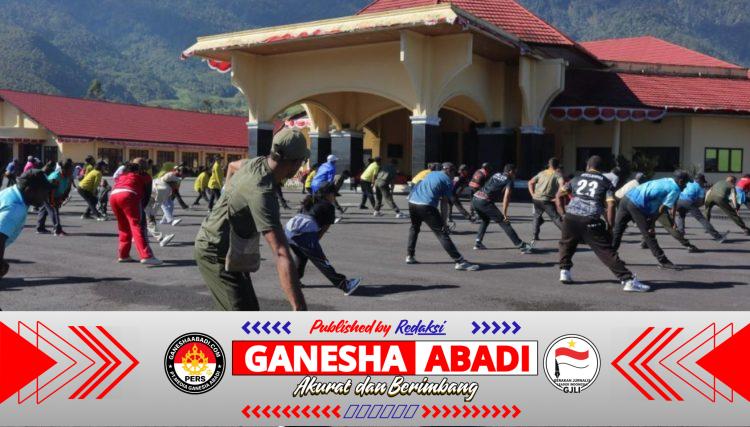 Kodim 1714/PJ, Polri dan Pemda Rutin Gelar Jumat Sehat, Pererat Kebersamaan dan Kesehatan