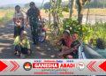 Babinsa Komsos dengan Petani, Pastikan Musim Tanam Ketiga Tetap Aman di Tengah Kemarau