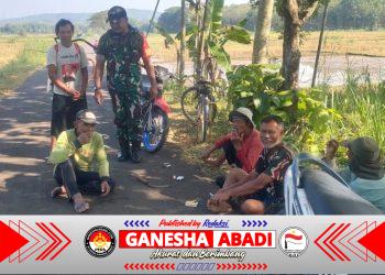 Babinsa Komsos dengan Petani, Pastikan Musim Tanam Ketiga Tetap Aman di Tengah Kemarau