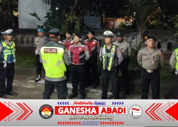 Kapolsek Dentim Pimpin Patroli Skala Besar, Antisipasi Kejahatan Jalanan dan Balap Liar