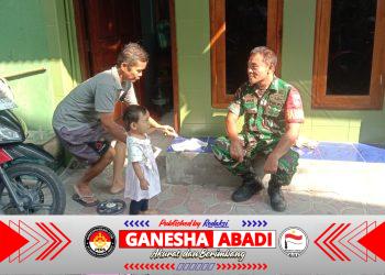 Jalin silahturahmi Dengan Baik, Babinsa Serengan Komsos Dengan warga Binaan