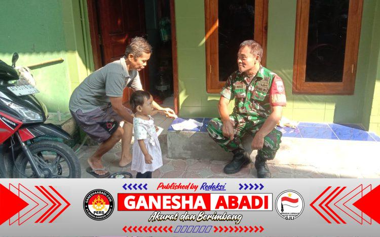 Jalin silahturahmi Dengan Baik, Babinsa Serengan Komsos Dengan warga Binaan