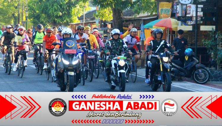 Kodim Sragen gelar fun bike dan senam sehat berhadiah sepeda motor