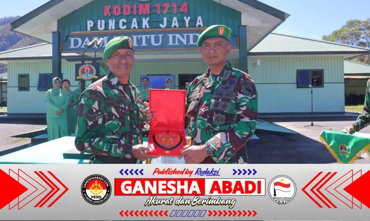 Kodim 1714/Puncak Jaya Gelar Korps Rapot Pindah Satuan dan Penerimaan Personel Baru