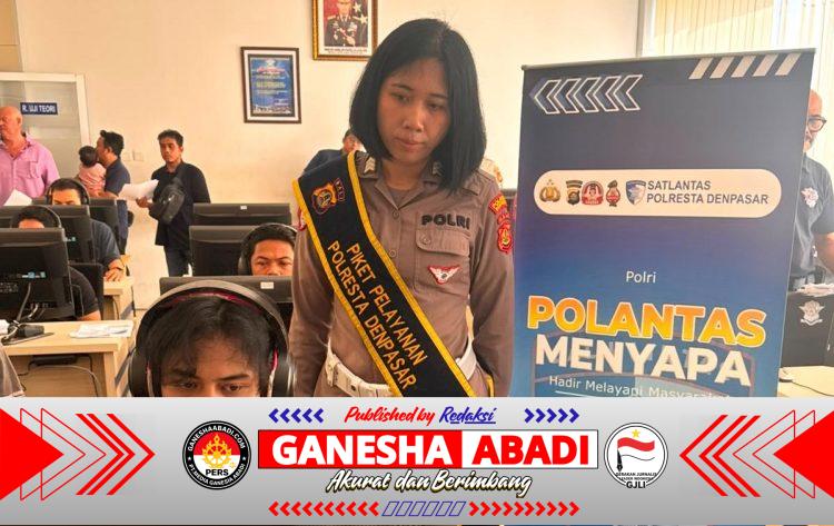 Pelayanan Humanis Satpas SIM Polresta Denpasar, Petugas Aktif Dampingi Pemohon Selama Proses Penerbitan SIM
