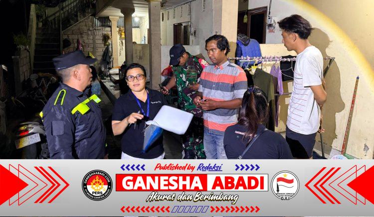 Berkolaborasi Dengan Desa Adat Polsek Denpasar Utara Laksanakan Penertiban Penduduk Pendatang di Desa Peguyangan Kaja
