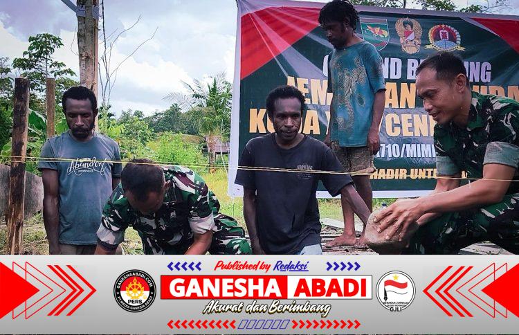 Perkuat Konektivitas Wilayah, Kodim 1710/Mimika Ground Breaking 6 Jembatan Garuda