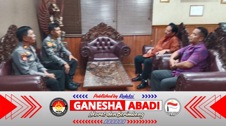 Kapolsek Dentim Gelar Sambang Kamtibmas ke DPRD Bali, Bangun Kolaborasi Jaga Kondusivitas Wilayah