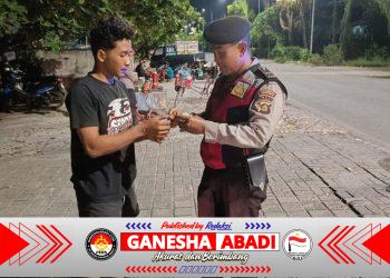 Polsek Kawasan Pelabuhan Benoa Gelar Tibduktang, Tiga Penduduk Pendatang Terjaring Pemeriksaan Administrasi