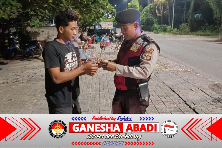 Polsek Kawasan Pelabuhan Benoa Gelar Tibduktang, Tiga Penduduk Pendatang Terjaring Pemeriksaan Administrasi