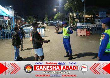 Patroli Malam Satpolairud Polresta Denpasar, Jaga Keamanan Kawasan Dermaga Serangan