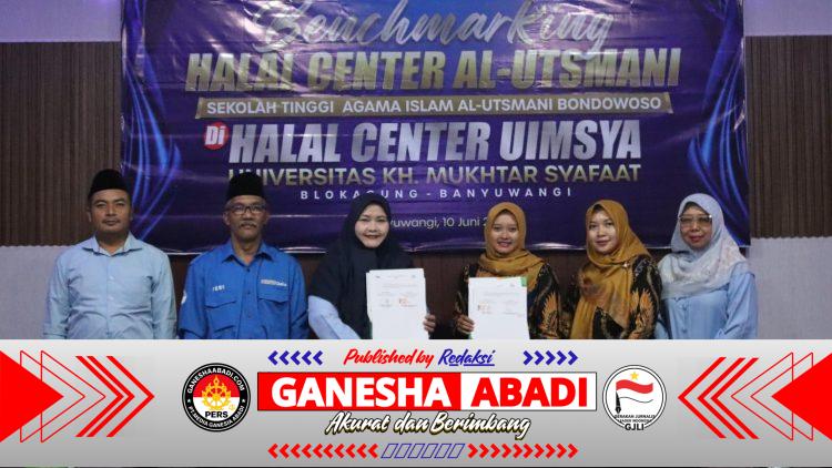 Penguatan LP3H dan Pendamping Halal Jadi Fokus Benchmarking STAI Al Utsmani di UIMSYA Banyuwangi