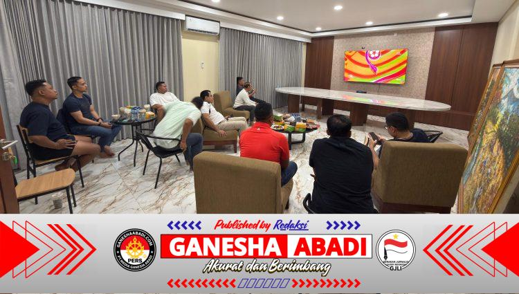 Sambut Piala Dunia 2026, Kapolresta Denpasar Gelar Nobar Dini Hari Bersama Jajaran