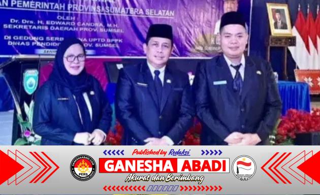 Suasana pelantikan 43 kepsek serta 12 pejabat fungsional pengadaan barang dan jasa