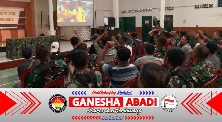 Aula Makodim Wonogiri Sorak Sorai Selimuti Nobar Kebangsaan Piala Dunia 2026
