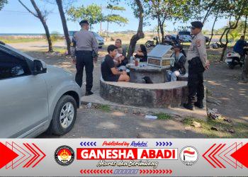 KRYD dan Cooling System di Pantai Padang Galak, Polsek Dentim Cegah Premanisme dan Jaga Situasi Tetap Kondusif