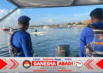 Pantau Situasi Perairan Sat Polairud Polresta Denpasar Laksanakan Kegiatan Patroli