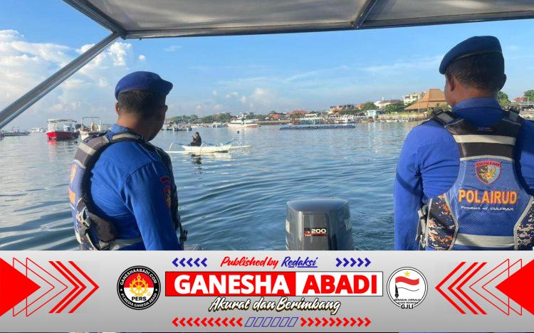 Pantau Situasi Perairan Sat Polairud Polresta Denpasar Laksanakan Kegiatan Patroli