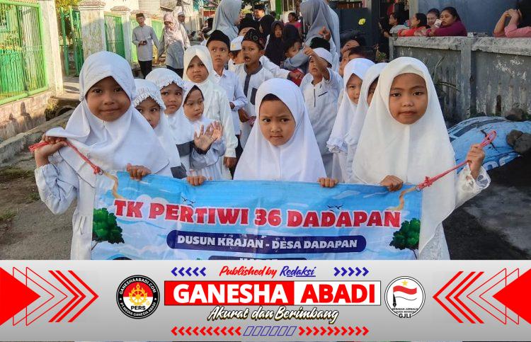 Kirab TK Pertiwi 36 Desa Dadapan Jadi Teladan Pembinaan Karakter Anak Usia Dini di Bulan Muharram