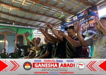 Dukungan Warnai Nobar Piala Dunia di Koramil 01/Wonogiri