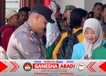 Merajut Aspirasi dalam Kedamaian: Sinergi Humanis Polres Musi Rawas di Tengah Aksi Mahasiswa,,,