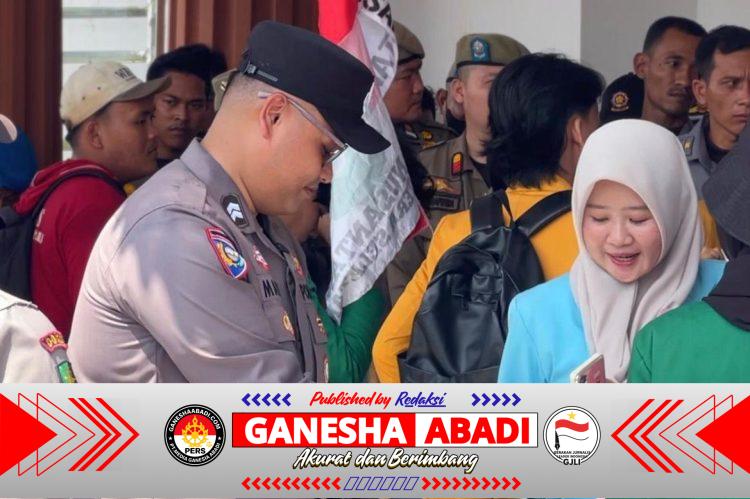 Merajut Aspirasi dalam Kedamaian: Sinergi Humanis Polres Musi Rawas di Tengah Aksi Mahasiswa,,,