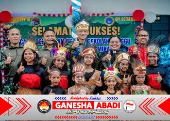 Dulu Beribadah di Teras, Kini Anak-anak Papua Memiliki Gedung Sekolah Minggu Permanen