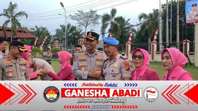 Kapolres Musi Rawas Pimpin Upacara Kenaikan Pangkat 34 Personel: Wujud Apresiasi atas Dedikasi dan Loyalitas.