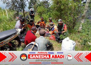Cegah Karhutla, Babinsa dan Tim Gabungan Sisir Titik Rawan di Lereng Merapi
