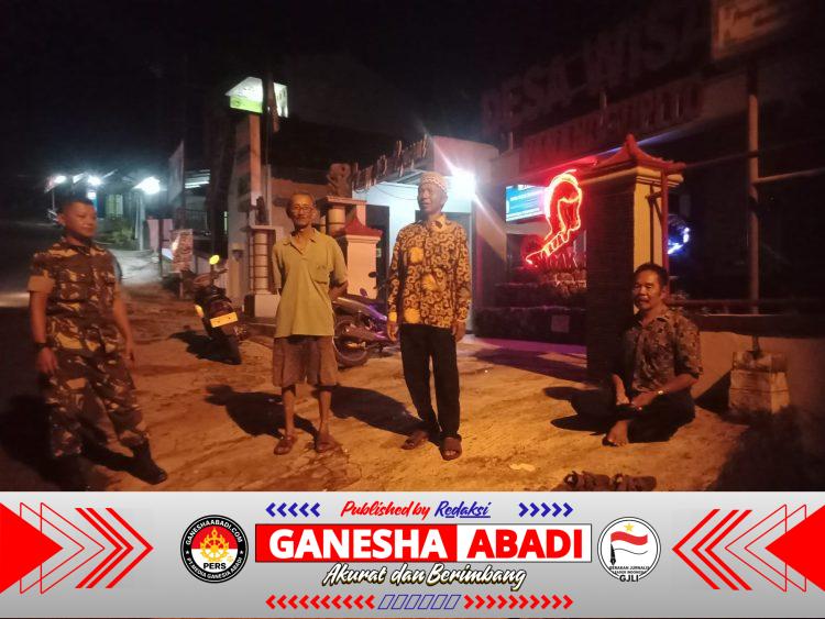 Bersama Warga, Koramil 25 Paranggupito Perkuat Keamanan Wilayah