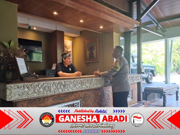 Bhabinkamtibmas Sanur Sambangi Perhotelan, Perkuat Sinergi Jaga Kamtibmas