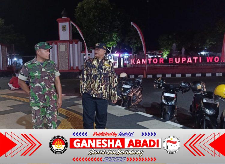 Patroli Malam TNI di Jantung Kota Wonogiri, Serka Jumadi Pastikan Situasi Tetap Aman dan Kondusif