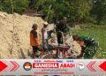 Danramil Gesi Pimpin Karya Bakti Bangun Talud, Warga: Kehadiran TNI Tambah Semangat Gotong Royong