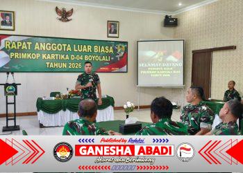 Dandim Boyolali Pimpin RALB Primkop Kartika D-04, Letda Inf Tri Atmoko Terpilih sebagai
