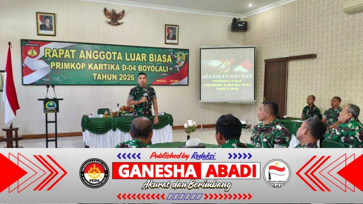 Dandim Boyolali Pimpin RALB Primkop Kartika D-04, Letda Inf Tri Atmoko Terpilih sebagai