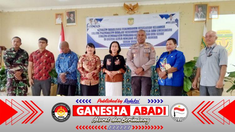 Babinsa Koramil Kuala Kencana Hadiri Sosialisasi PHBS dan Pencegahan HIV/AIDS