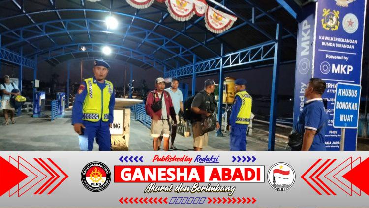 Patroli Malam Satpolairud Polresta Denpasar di Serangan, Wujudkan Keamanan Kawasan Dermaga dan Pantai