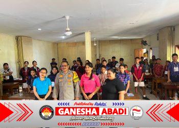 Cegah Generasi Muda Terjerumus Judol, Bhabinkamtibmas Dangri Kelod Jadi Narasumber MPLS di SMP PGRI 6 Denpasar