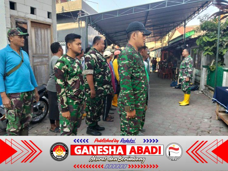 Satgas TMMD Sengkuyung Tak Kenal Hari Libur, Bersama Masyarakat dan Ormas Terus Genjot Kerjakan Pengecoran