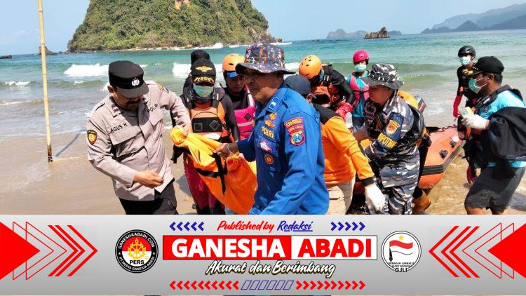 H.3 SAR Pantai Karang Jahe Pulau Merah, Berhasil Temukan Korban Terseret Ombak Kondisi MD.