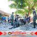 Semangat Kebersamaan Satgas TMMD ke-129 Kodim 1505/Tidore dan Warga Terus Menggelora di Lokasi Pembangunan Drainase