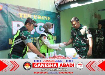 Puluhan Prajurit Kodim 0728/Wonogiri Di Tes Urine, Ini Hasilnya